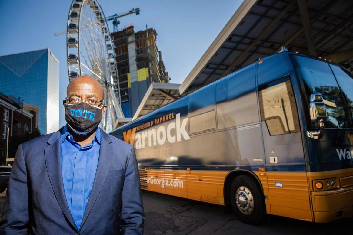 Sen. Raphael Warnock, photographed by Rodriquez Wright II